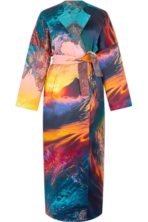 Roberto Cavalli Abrigo con motivo abstracto
