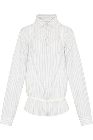 Maison Margiela Camisa con rayas estampadas