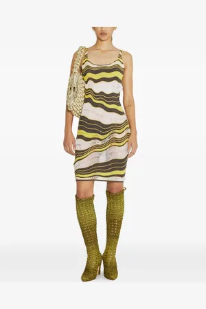 Isa Boulder Wave-pattern dress
