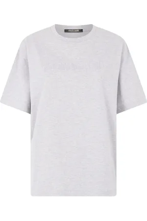 Roberto Cavalli Playera con logo en relieve