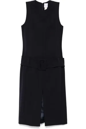 Patou Vestido midi con cinturón