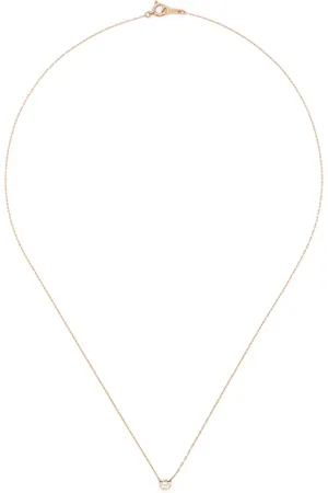 Noguchi Collar en oro blanco de 14kt con diamante