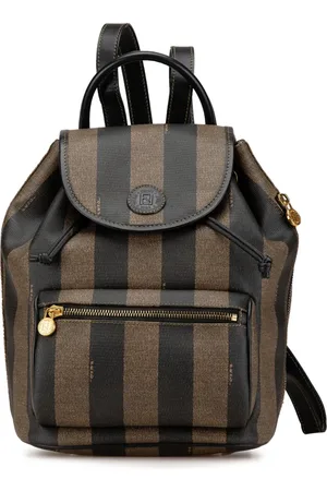 Fendi Mochila Pequin de lona con cierre con cordón del siglo XX