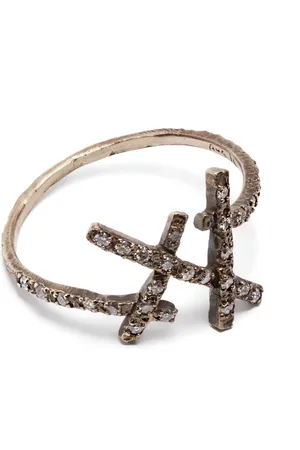 Noguchi Anillo en oro de 14kt con diamante