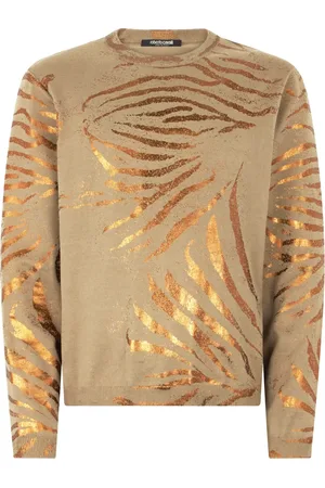 Roberto Cavalli Sudadera con estampado de cebra