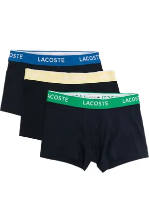 Lacoste Set de tres bóxeres de algodón stretch