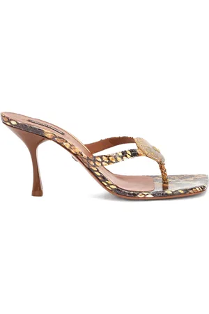 Roberto Cavalli Sandalias con estampado de piel de serpiente