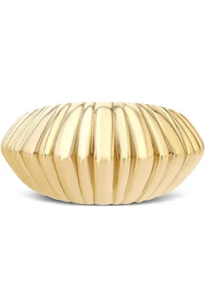 Lizzie Mandler Anillo XL Fluted Crescent en oro amarillo de 18kt