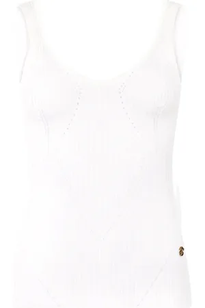 Roberto Cavalli Camiseta tejida de canalé