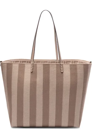 Fendi Tote Roll grande a rayas