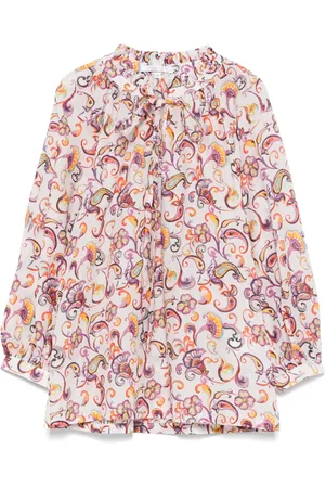 CENERE GB Blusa con estampado floral