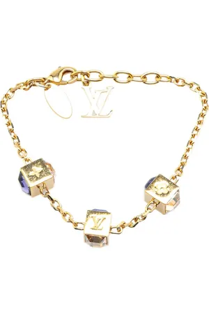 LOUIS VUITTON Pulsera bañado en oro Gamble Crystal Bracelet 2013