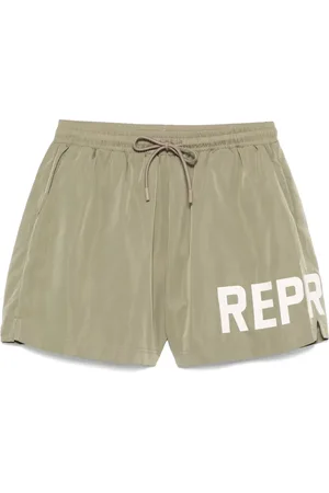 Represent Shorts de playa con logo estampado