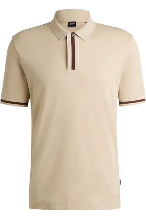 HUGO BOSS Playera tipo polo con contraste