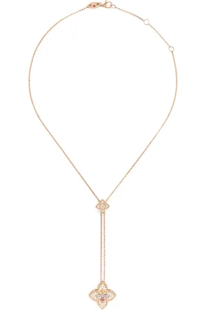 Roberto Coin Collar Venetian Princess en oro rosa de 18kt con gemas