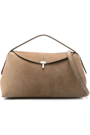 Totême Tote T-Lock en gamuza