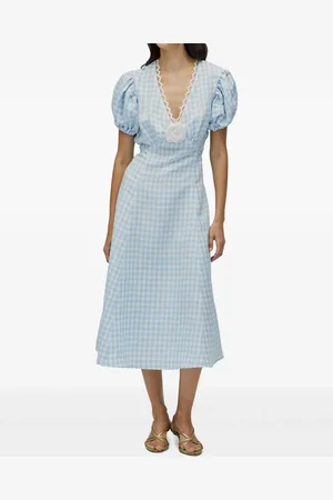 Sleeper Vestido midi con cuadros estampados