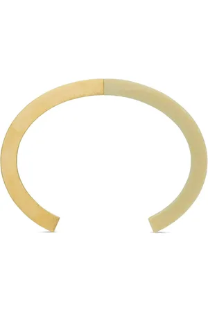 Saint Laurent Pulsera Duet con logo en relive