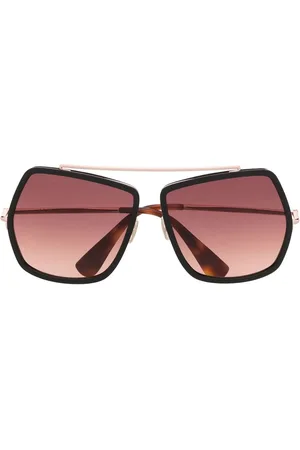 Max Mara Lentes de sol con armazón geométrica oversize
