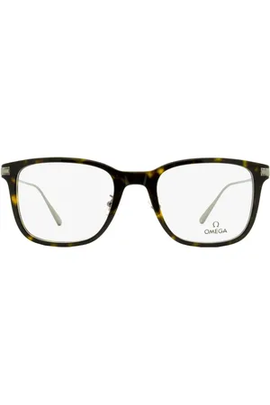 Omega Lentes con armazón cuadrada estilo carey