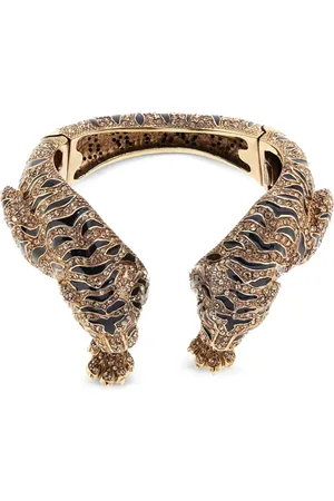 Roberto Cavalli Brazalete con motivo de tigre