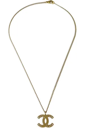 CHANEL Collar con dije Interlocking CC 2003