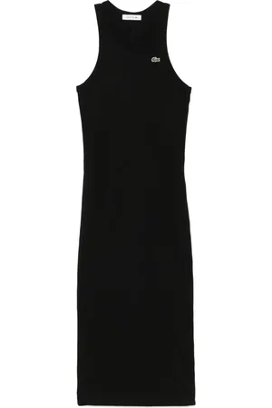 Lacoste Vestido midi de algodón orgánico sin mangas