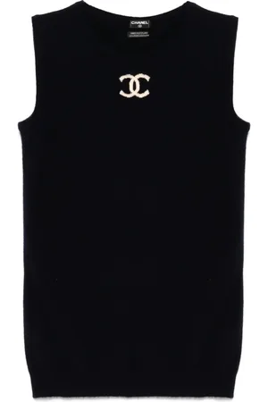 CHANEL Chaleco con logo 1990-2000