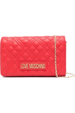 Moschino Bolsa crossbody con capitonado de rombos