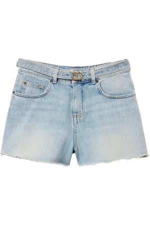 Twin-Set Shorts de mezclilla con cinturón