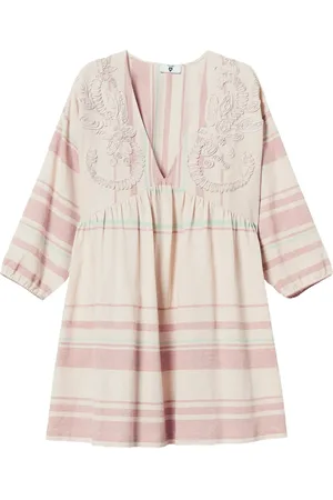 Twin-Set Vestido corto con rayas estampadas