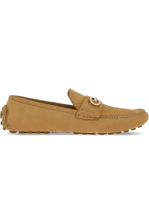 Salvatore Ferragamo Mocasines de gamuza con placa de Gancini