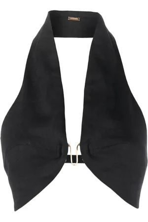 Cult Gaia Top corto con cuello halter