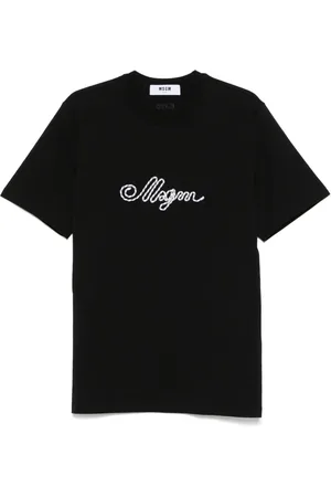 Msgm Playera con logo bordado