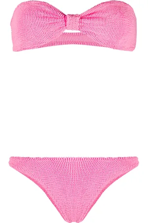 Hunza G Bikini de tejido seersucker Hunza