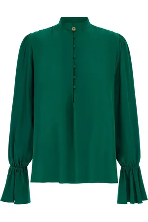 Roberto Cavalli Blusa con puños acampanados