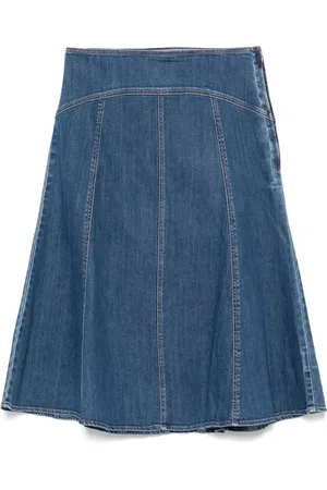Ralph Lauren Falda midi de mezclilla