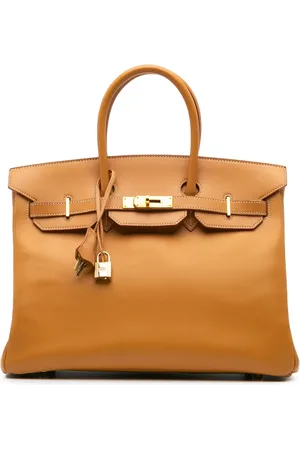 Hermès Bolsa de mano Vache Natural Birkin Retourne 35 2006