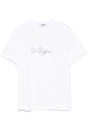 Msgm Playera con logo bordado