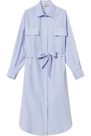 Twin-Set Vestido camisero a rayas