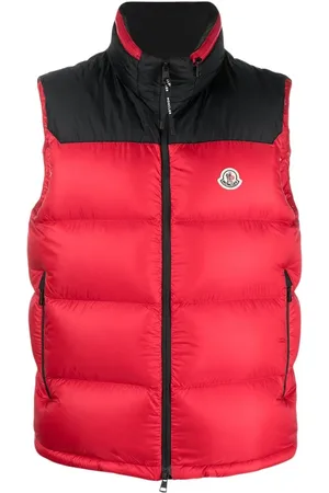 Moncler Chaleco capitonado con diseño de dos tonos