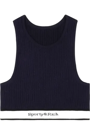 Sporty & Rich Camiseta en tejido de ochos