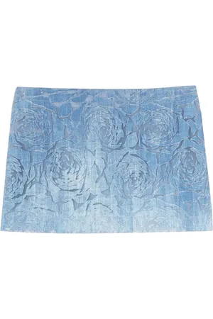 ERMANNO SCERVINO Falda corta con relieve floral