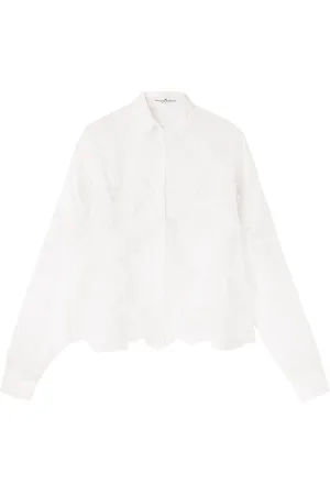 ERMANNO SCERVINO Camisa con paneles de encaje