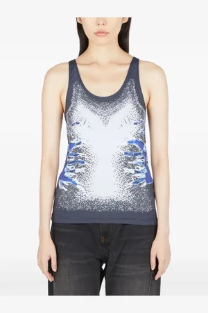 Y / PROJECT Top con estampado Whisker