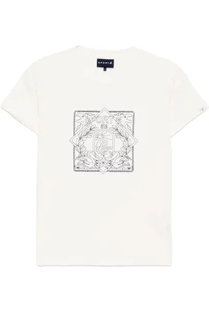 AGNÈS B. Playera con cisne bordado