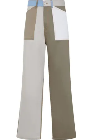 Givenchy Pantalones anchos con diseño color block