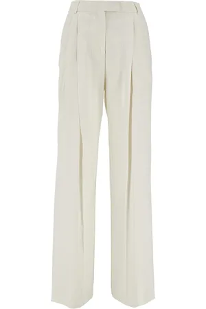 Des Phemmes Pantalones de vestir con detalle de dardo