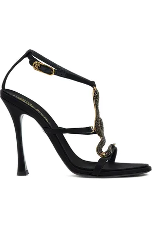 Roberto Cavalli Sandalias con detalles de cristal