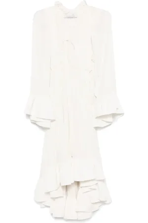 Lanvin Vestido largo con volantes